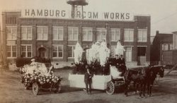 Hamburg Broom Works float for one of the earliest King Frost Parades