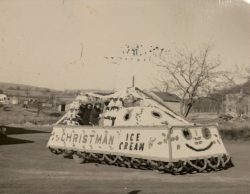 The fun Christman Ice Cream float from the second era of the King Frost Parades