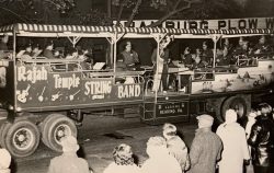 Fan favorite Rajah Shrine band float