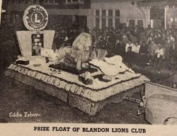 Prize-winning float by the Blandon Lions Club in the 1960s