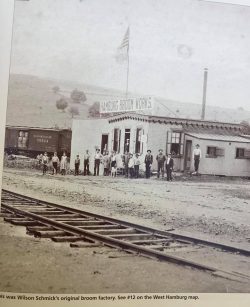 The Hamburg Broom Works building in West Hamburg prior to their moving in 1911.