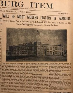 Article from June 8, 1911 Hamburg Item. A very good read (and find too!!)